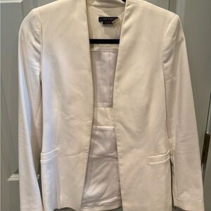 Alice + Olivia White Blazer Structured Suit Jacket